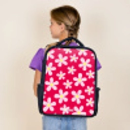 Madeliefjesmania hotpink Rugzak - Zwart middel -sfeer5