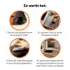 Fastfood - Graffiti - Hamburger - Eten - Modern Inductie beschermer vinyl 3mm klein -zzzzzzz-td-werking