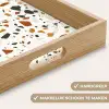 Terrazzo - Patroon - Wit - Terra Dienblad Rechthoek middel 911 -USP_HandgreepNL