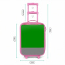 Golven - Kleurrijk - Abstract Kinderkoffer - Roze klein -productfoto_formaten