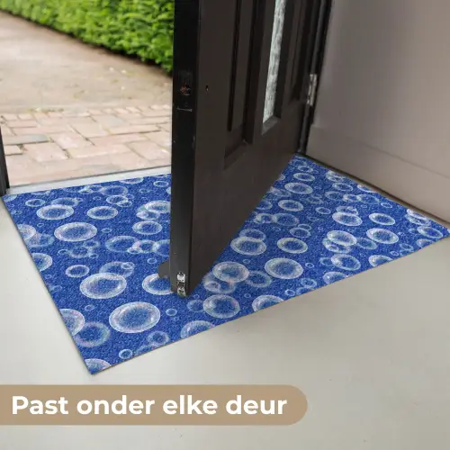 Bubbels - Patroon - Blauw Deurmat klein -USP_NL