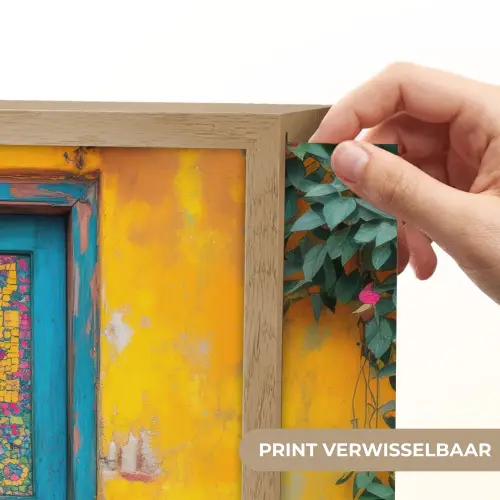 Deuren - Kleurrijk - Planten Light Box met batterij (Wandlamp) middel -USP_websiteprintNL