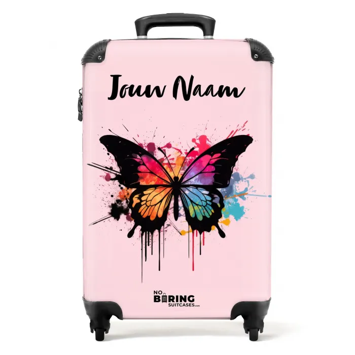 Vlinderverf NBS - Handbagage koffer - Kinderen Unisex middel -productfoto_recht
