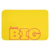 Dream big - Geel - Grafisch Badmat klein -3d