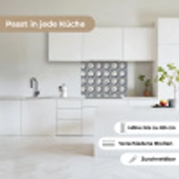 Borden - Bloemen - Blauw - Wit keuken achterwand 2 middel 865 -sfeer4_DE