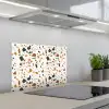 Terrazzo - Patroon - Wit - Terra keuken achterwand spatscherm klein 900 -3d_schuin