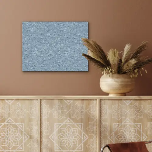 Golven - Ritmisch - Blauw PET vilt klein 837 -sfeer4