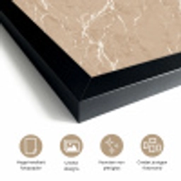 Beige - Marmer - Organisch - Wit fotolijst zwart zonder passe partout klein 224 -sfeer2