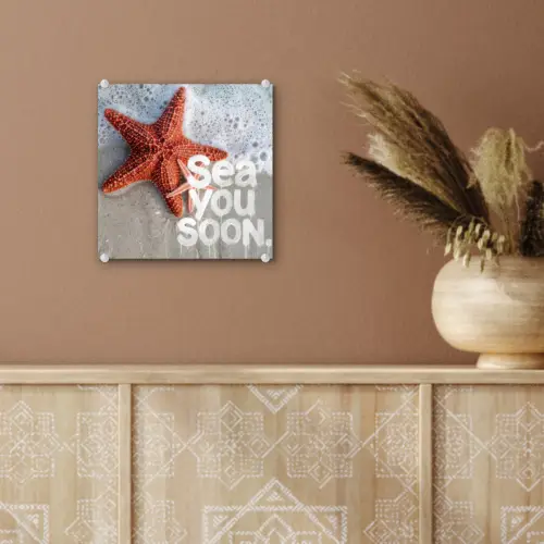 Sea you soon - Zeester - Zee plexiglas 5mm klein -sfeer5