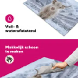 Schotse Hooglander - Sneeuw - Bergen - Winter Inductie beschermer vinyl 3mm klein -wsfeer6_website