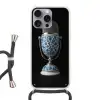 Microfoon - Delfts blauw - Muziek Hoesje iPhone 16 Pro Max met koord klein -3d