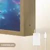 Schildpad - Dier - Galaxy - Ruimte Light Box met batterij (Wandlamp kind) middel -USP_websiteoplaadbaarNL