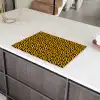 Zwart - Vlekken - Oranje - Dier Inductie beschermer vinyl 3mm klein 276 -sfeer8