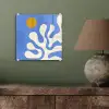 Minimalistisch - Organisch patroon - Blauw plexiglas 5mm klein -sfeer3