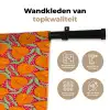 Perziken - Oranje - Zomers Wandkleed katoen klein 269 -sfeer2