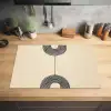 Geometrische bogen - Minimalistisch - Symmetrisch Inductie beschermer vinyl 3mm klein -sfeer5