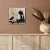 Street art - Meisje - Vogel - Graffiti - Banksy plexiglas 5mm klein -sfeer5