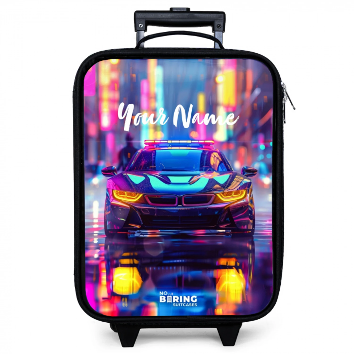 Neon nightcar Kinderkoffer - Zwart klein -zzz_website3d