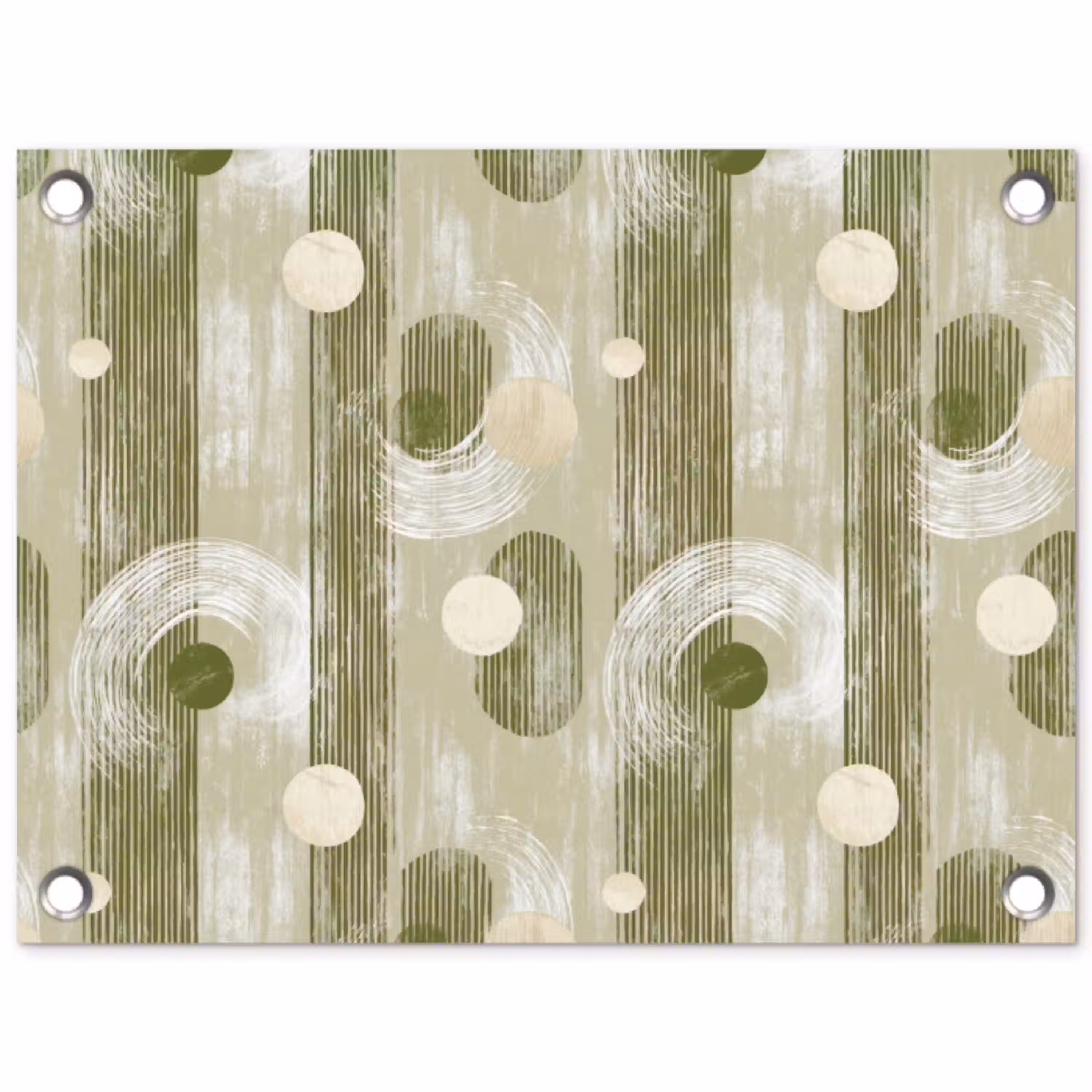 Artistiek - Modern - Groen tuinposter los doek klein 239 -3d