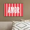 Amor - Strepen - Rood - Roze canvas 2cm klein -sfeer3