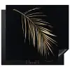 Gouden palmblad Inductie beschermer vinyl 3mm klein -3d