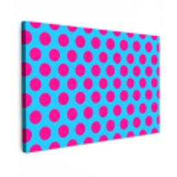 Stippen - Klassiek - Roze Tuinposter op houten frame 2 cm dik klein 845 -3d