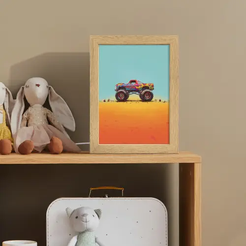 Monstertruck - Graffiti - Jongens - Auto Light Box met kabel klein -sfeer2_kind