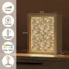 Ginkgo - Bladeren - Goud Light Box met kabel (Tafellamp) klein 925 -USP_NL