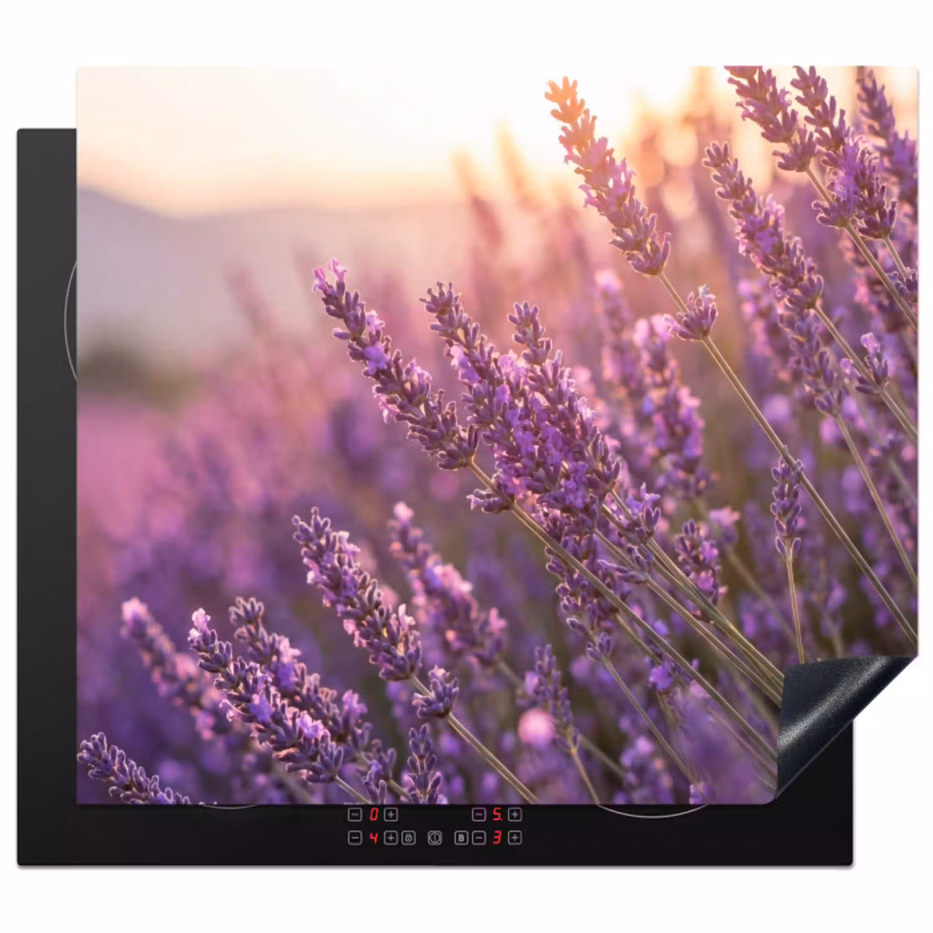 Lavendel - Paars - Zonlicht Inductie beschermer vinyl 3mm middel -3d