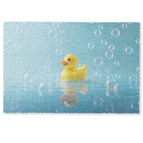 Bubbels - Badeend - Geel Deurmat klein -zkaufland3d