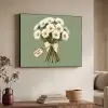 Lint - Boeket - Groen - Quote Textielframe zwart klein -sfeer3