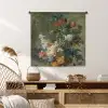 Stilleven met bloemen - Schilderij van Jan van Huysum Wandkleed katoen middel -sfeer5
