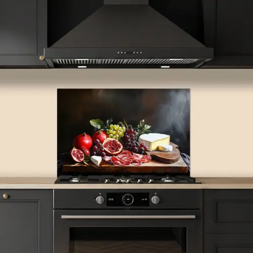 Borrelplank - Stilleven - Vintage keuken achterwand spatscherm klein -sfeer1