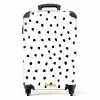 Zwarte stipjes op een witte achtergrond NBS - Handbagage koffer - Kinderen Unisex middel -productfoto_recht
