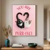 Kat - Hart - Tekst - Valentijn Textielframe zwart klein -sfeer1