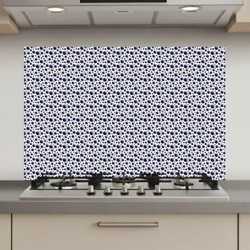 Oceaan - Bubbel - Blauw - Wit keuken achterwand spatscherm klein 900 -3d_website