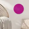 Vloeiend - Olie - Roze - Verf Wandcirkel kunststof plaat 5mm dik klein 188 -sfeer5
