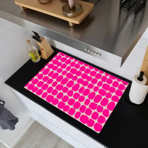 Stippen - Patroon - Roze Inductie beschemer met haakjes klein 777 -sfeer1