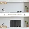 Vintage - Plank - Hout - Grijs keuken achterwand spatscherm klein -voor_na_FR