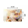 Vlinder - Bloem - Oranje Placemat vinyl groot -specs