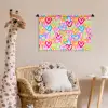 Hart - Neon - Patroon - Kleur Wandkleed katoen klein 269 -wsfeer5_kind