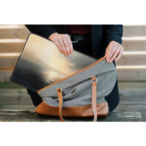 Zon - Horizon - Zee laptophoes neopreen klein -tas