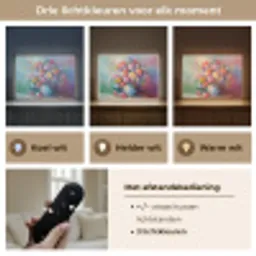 Bloemen - Kunst - Schilderij - Lente - Boeket Light Box met batterij (Wandlamp) middel -USP_lichtkleurNL