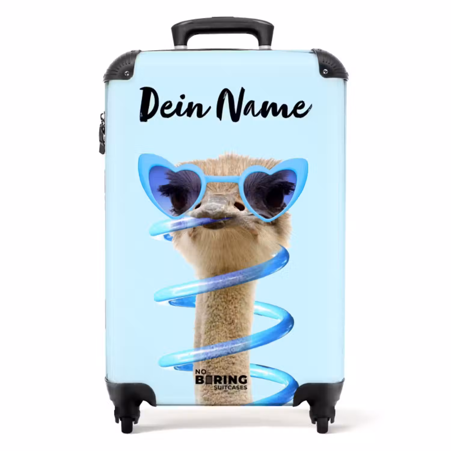 Koffer mit Name - Sierk Strauß Blau