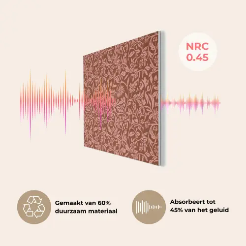 Bloemen - Print - Roze PET vilt klein 837 -USP_NL