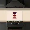 Harmonieus - Symmetrisch - Rood keuken achterwand spatscherm klein -sfeer1