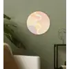Golvende vormen - Abstract - pastel Wandcirkel plexiglas klein -sfeer3
