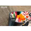 Bloemen - Bladeren - Abstract - Kleurrijk Placemat vinyl groot -closeup