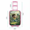 Jongen - Voetbal - Bos - Bomen Kinderkoffer - Roze klein -productfoto_formaten