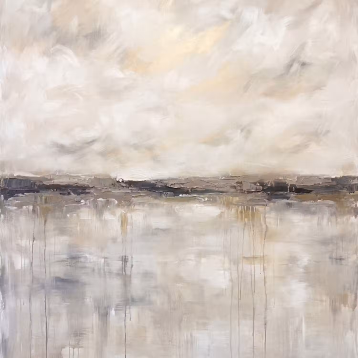 Behang - Landschap - Horizon - Natuur - Abstract - Neutraal